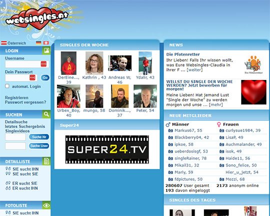 WebSingles.at Logo
